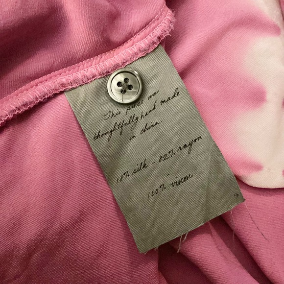 Raquel Allegra Frida Magenta Pink Velvet Lightening Tie Dye Maxi Dress 2… - Picture 9 of 10